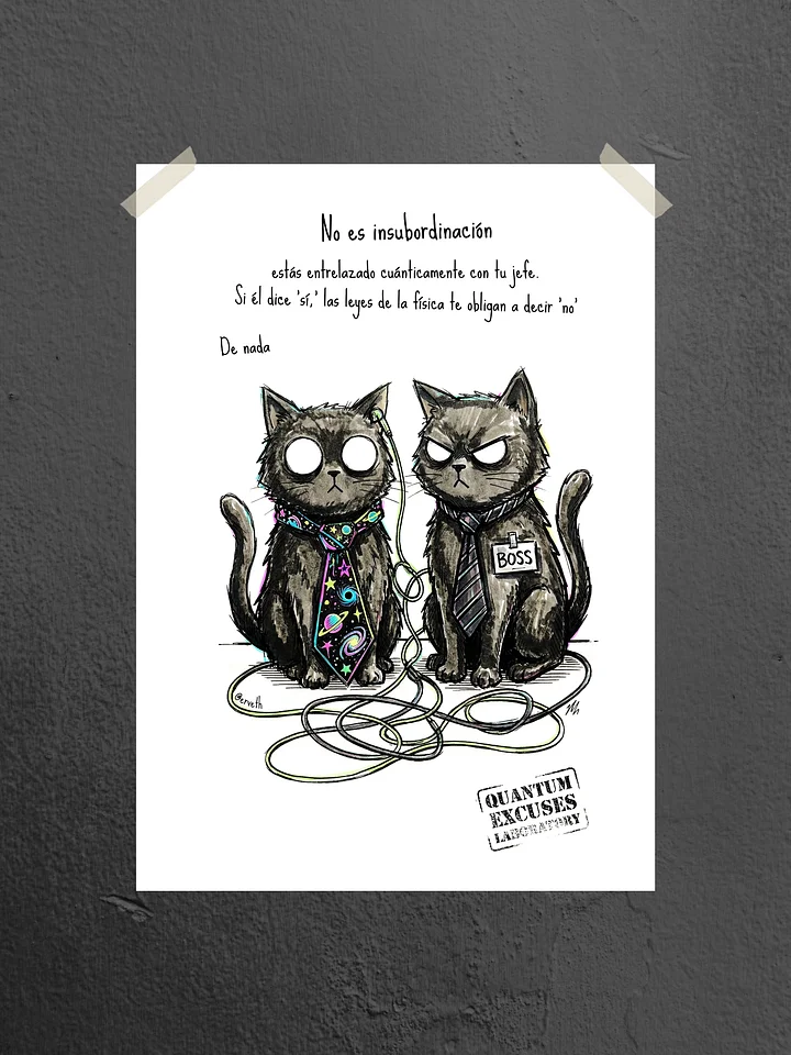 Quantum Cat Tips VI – Entrelazamiento laboral [ESPAÑOL] product image (1)