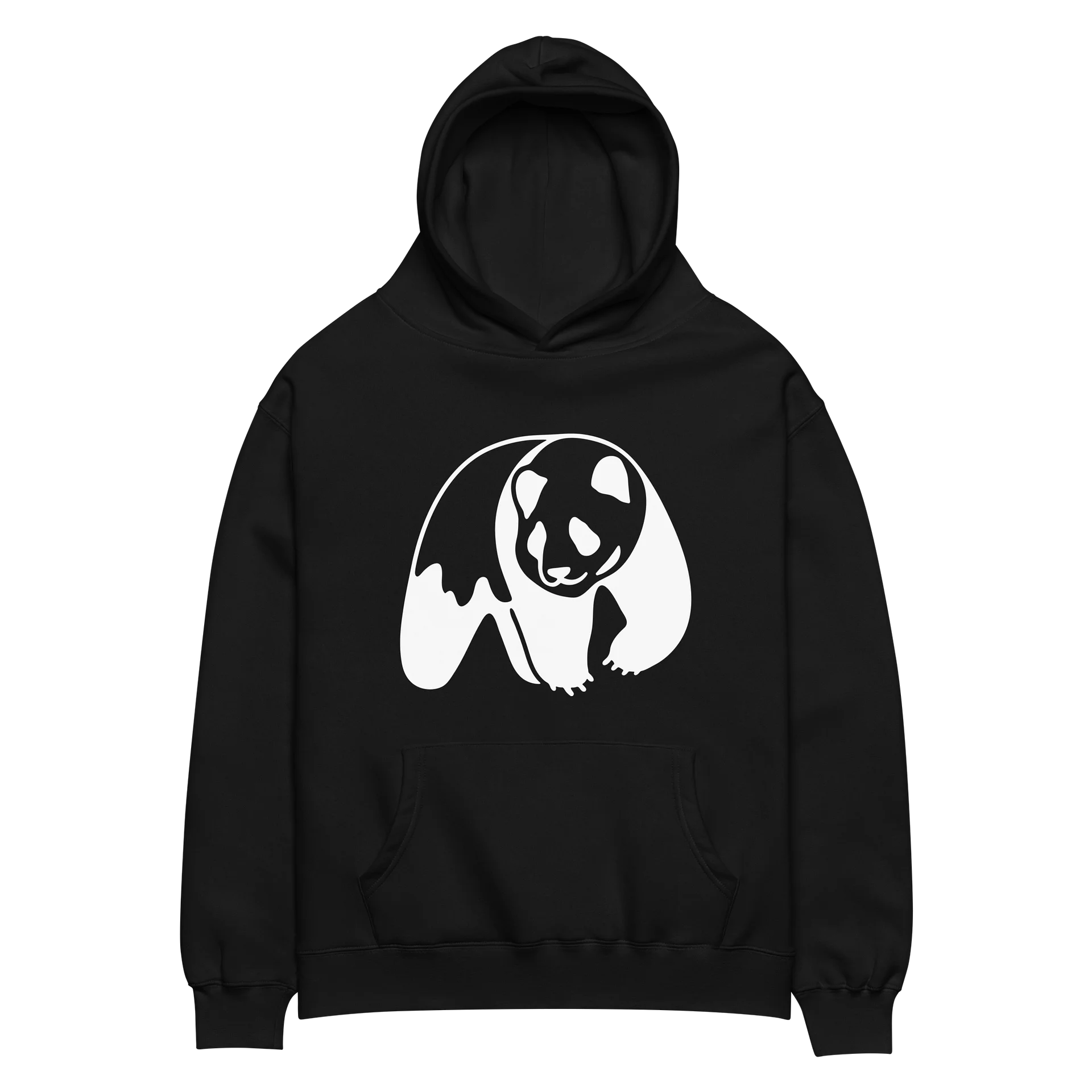 Astro Pups Panda - Funny Space Animal Lover Oversized Hoodie | Sarcastic Astronaut Panda Pullover product image (4)
