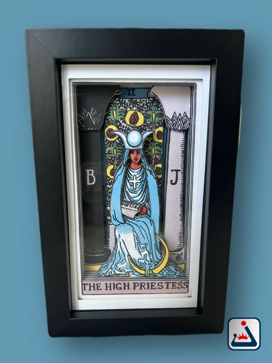 The High Priestess – 3D Tarot Shadow Box Art product image (5)