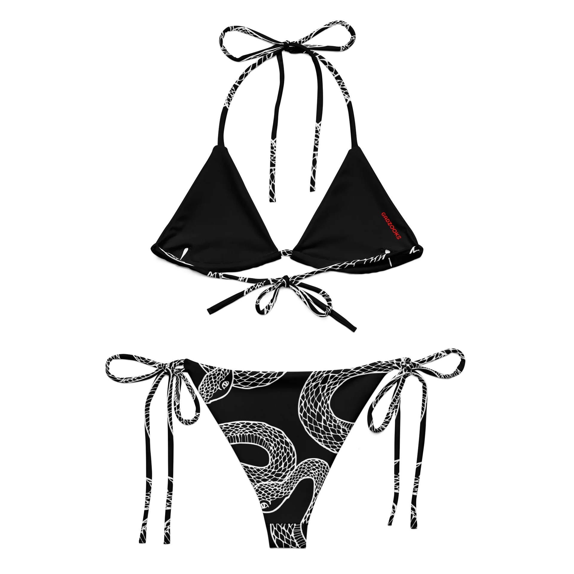 Serpentine String Bikini in White product image (8)
