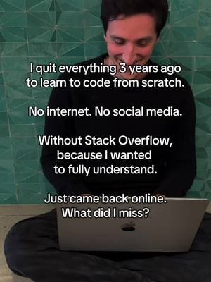 nobody tell him 🙂‍↔️ #coding #computerscience #javascript #softwaredeveloper 