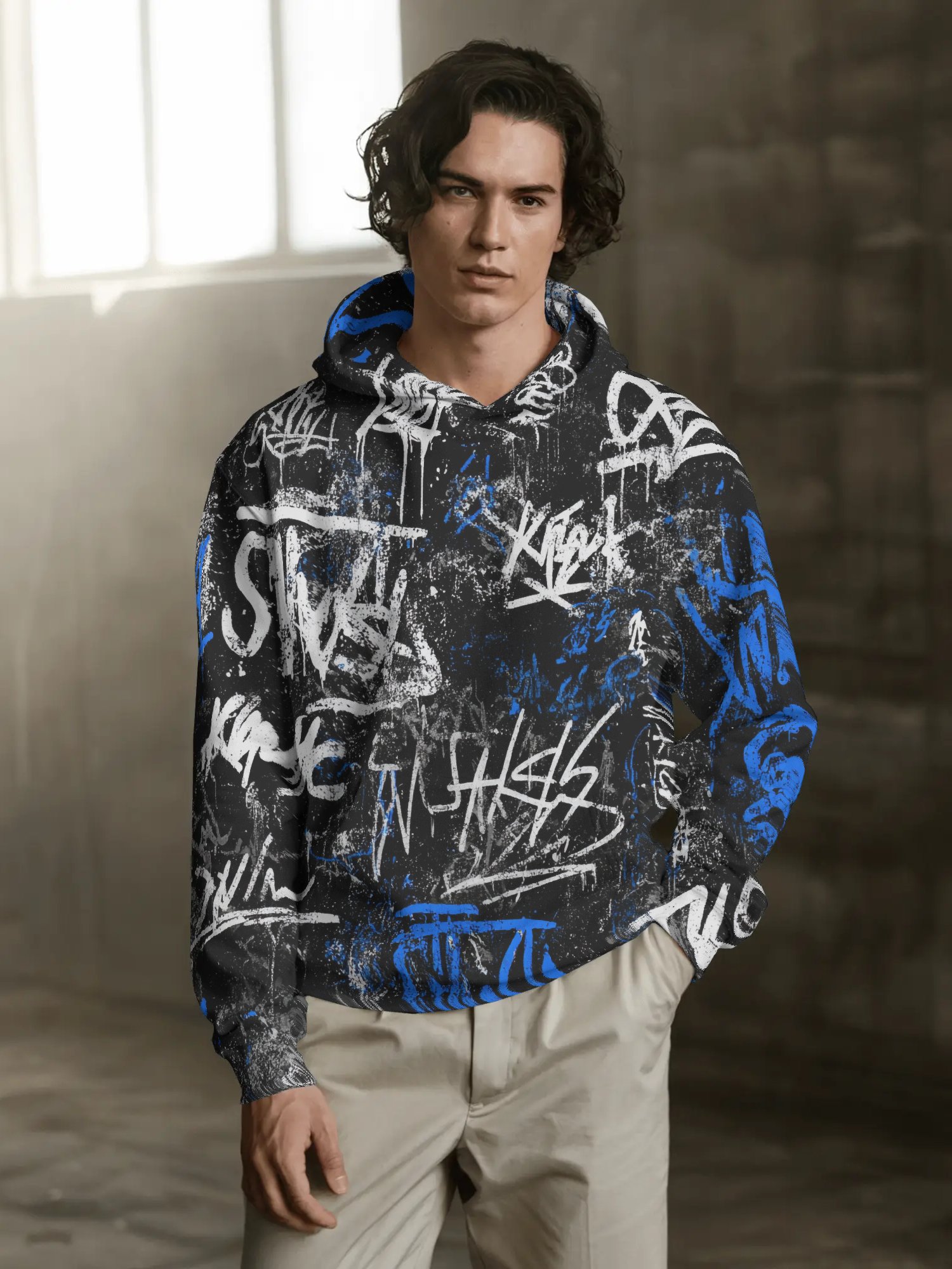 Confidence Cursive – All-Over Print Hoodie product image (4)