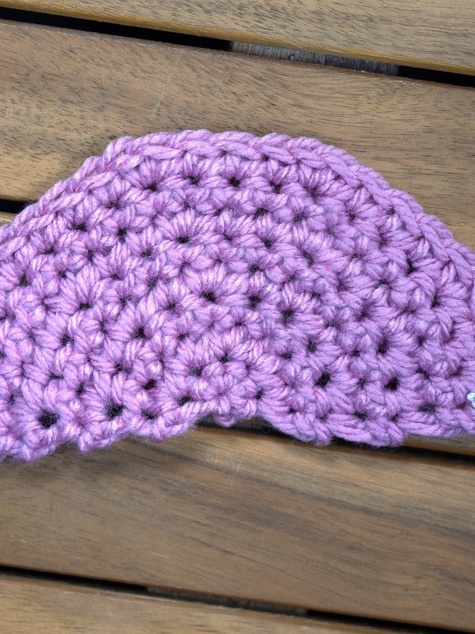 Single crochet semi circle pdf pattern product image (1)
