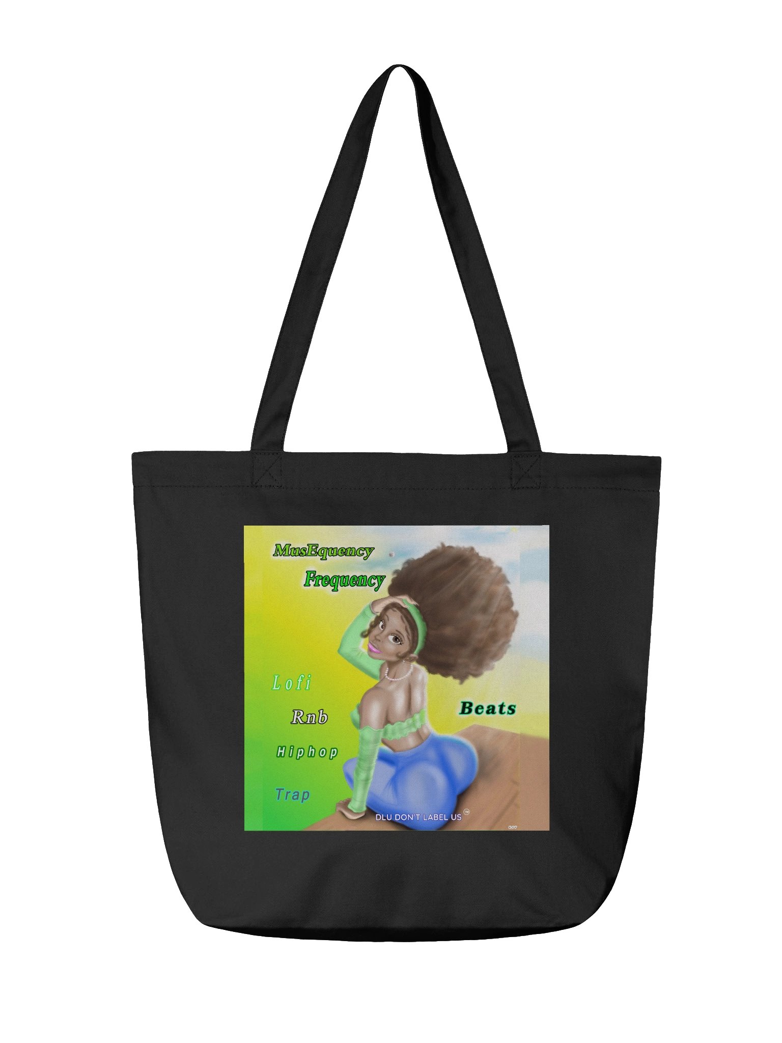 DLU DON’T LABEL US® MusEquency Illustrated Eco Tote product image (2)