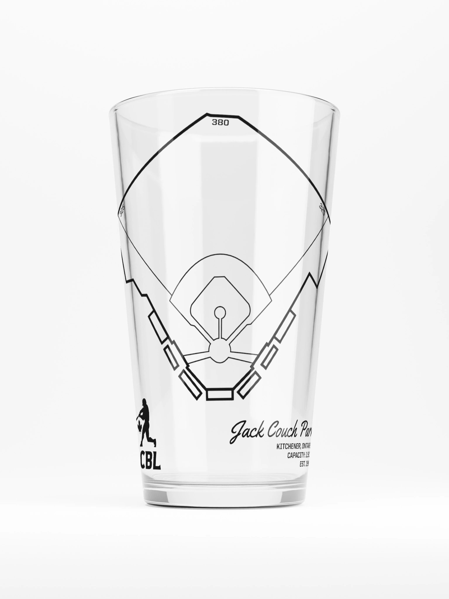 Kitchener Ballpark Pint Glass product image (1)