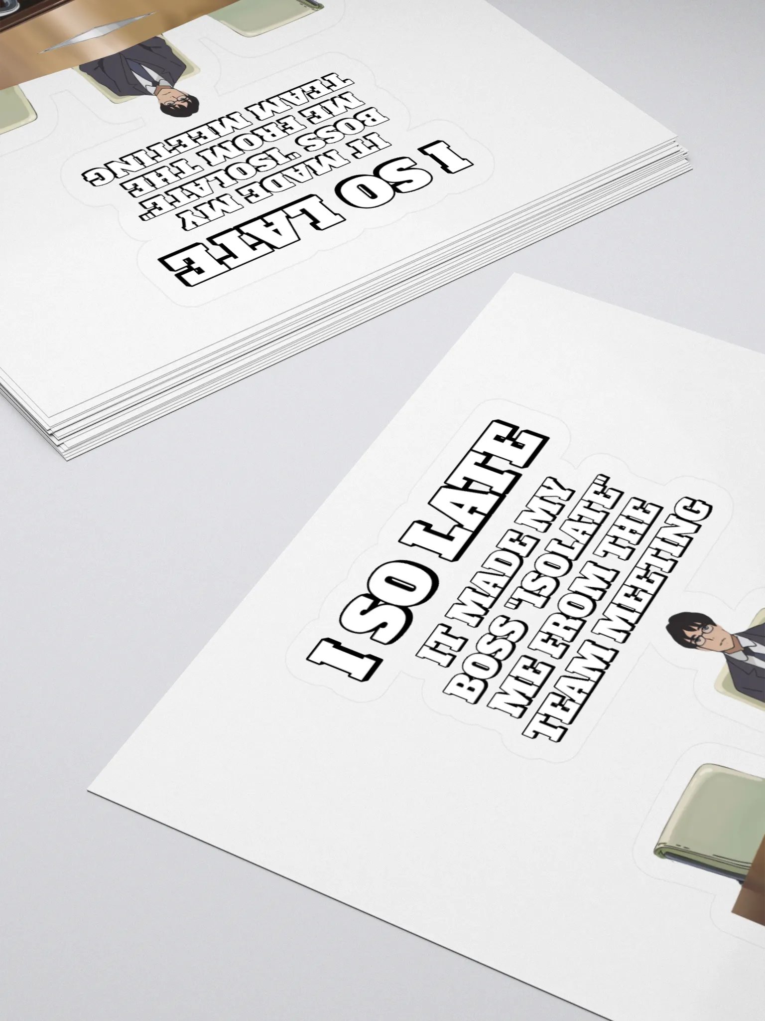 I So Late - Funny Wordplay Sticker product image (4)