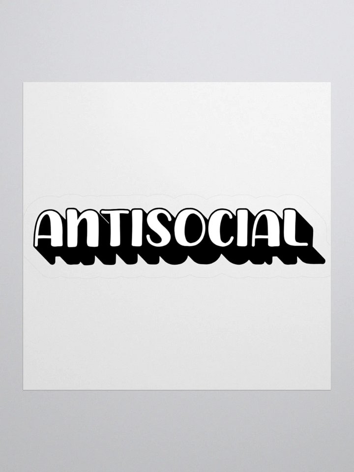 Antisocial Sticker product image (1)
