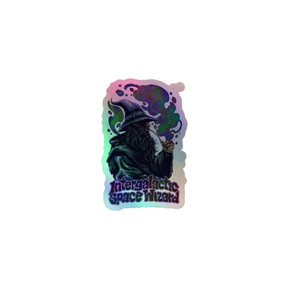 Intergalactic Space Wizard - Holgraphic Sticker product image (1)