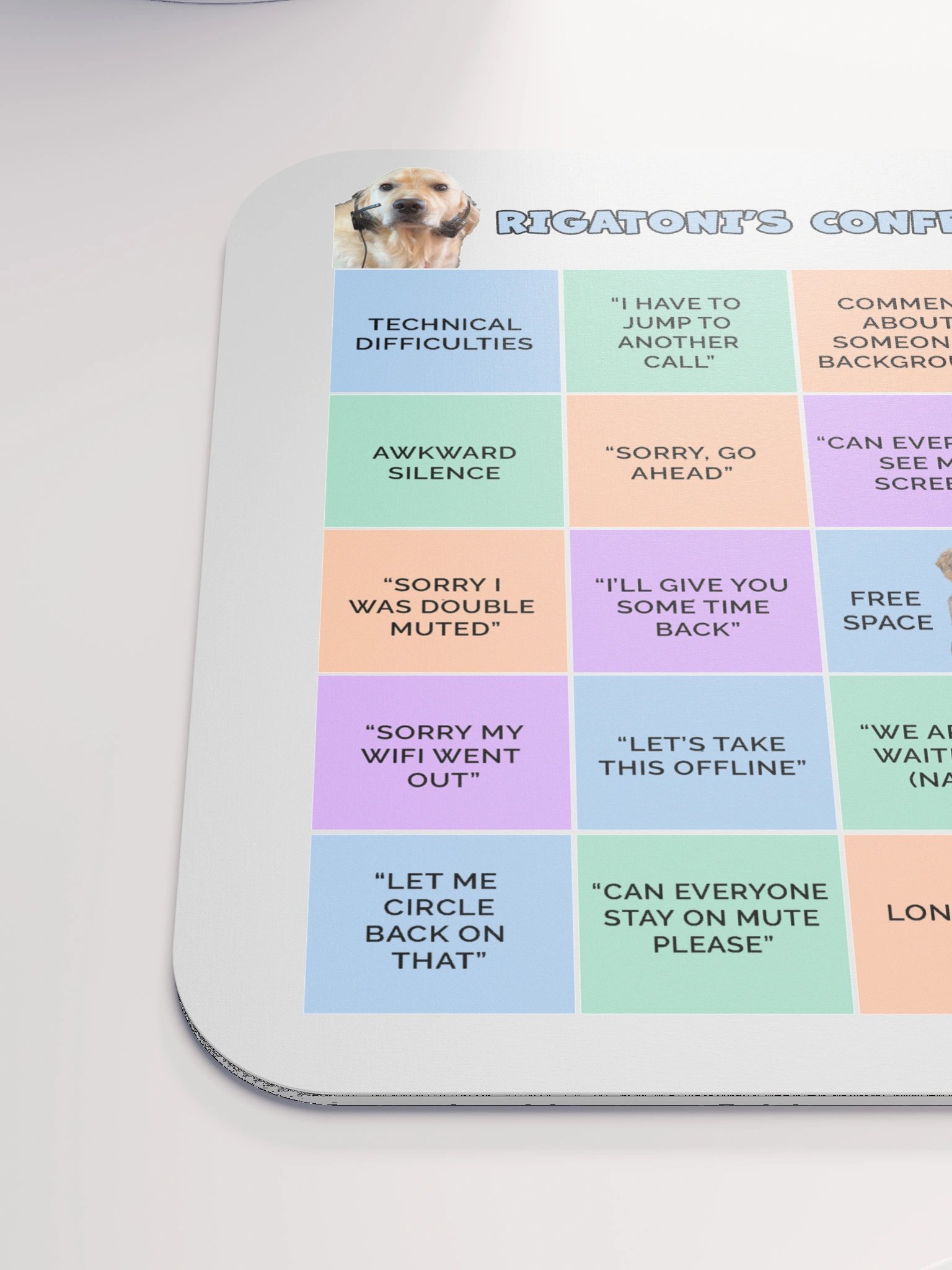 Rigatoni's Conference Call Bingo Mouse Pad product image (11)