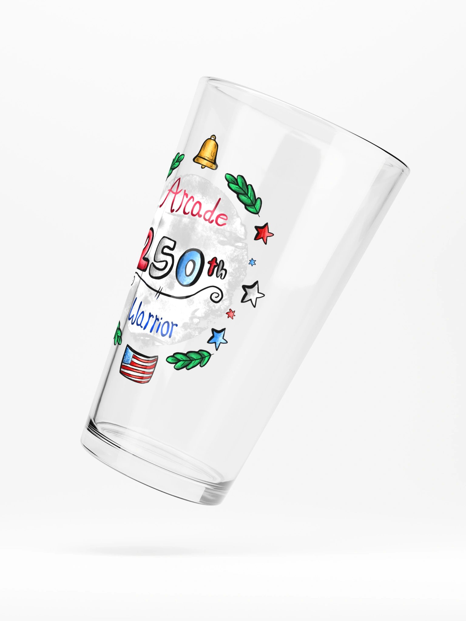 Arcade Warrior America 250 Logo Glass product image (5)