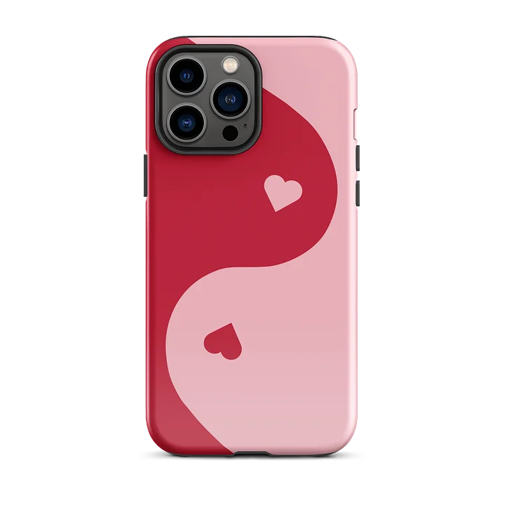 Cherry Love Yin Yang Heart iPhone Case product image (1)