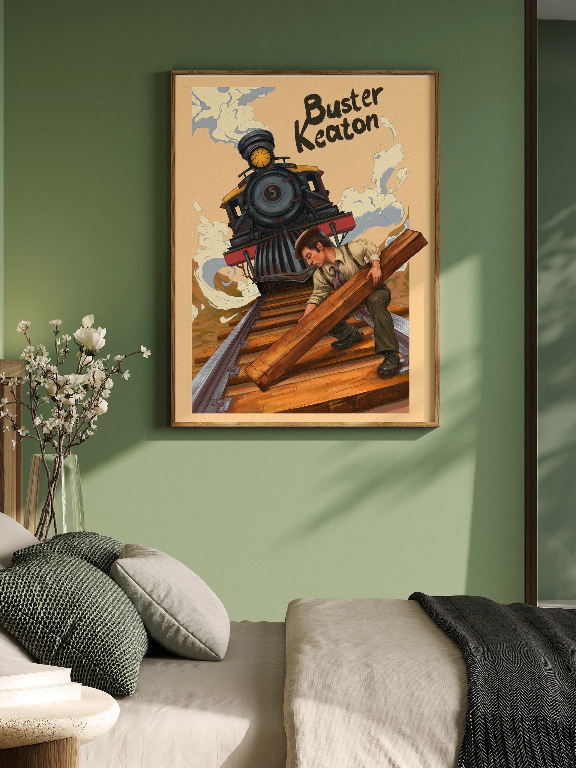 Buster Keaton & The Train (Unframed Poster) product image (8)