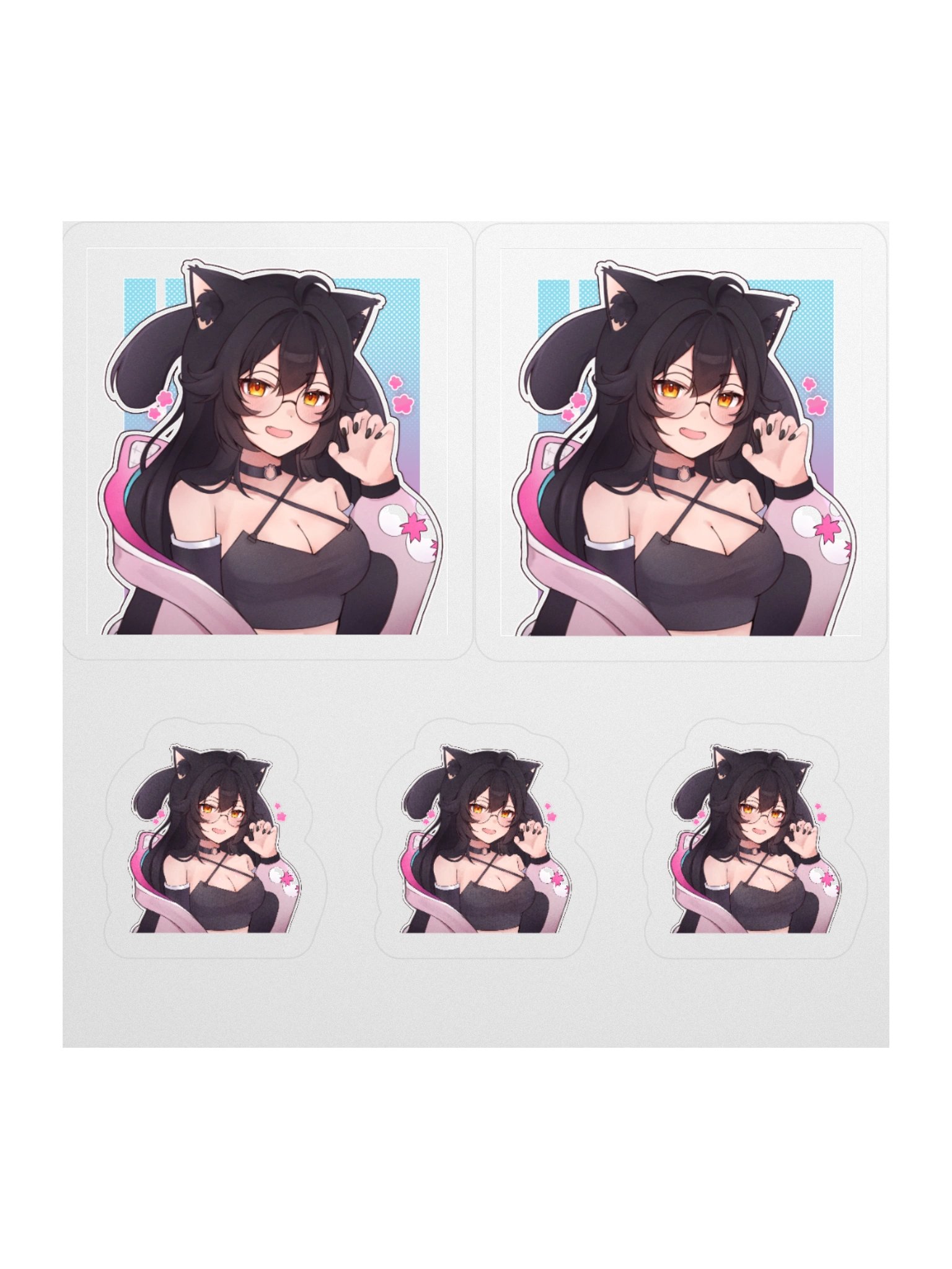 Sakura Stickers (Blue/Pink) product image (1)