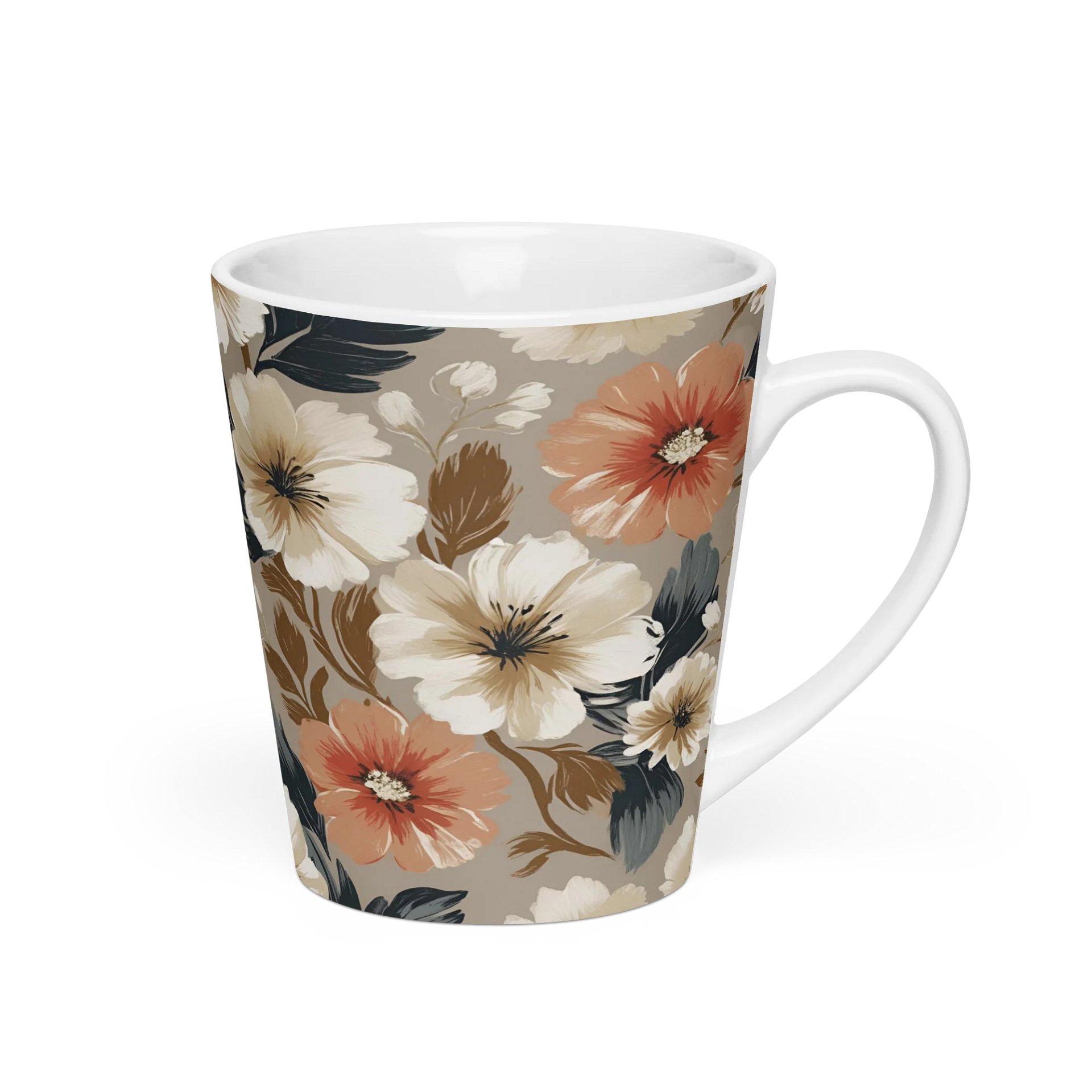 Blossom Brew: Floral Latte Mug product image (2)