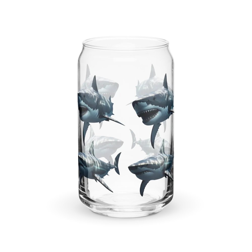 Shark Attack Can-Shaped Glass product image (39)