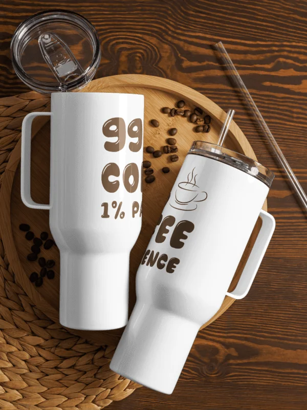 99% Coffee, 1% Patience Travel Mug product image (1)