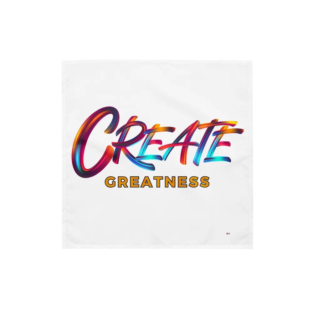 Create Greatness Full Print Bandana product image (1)