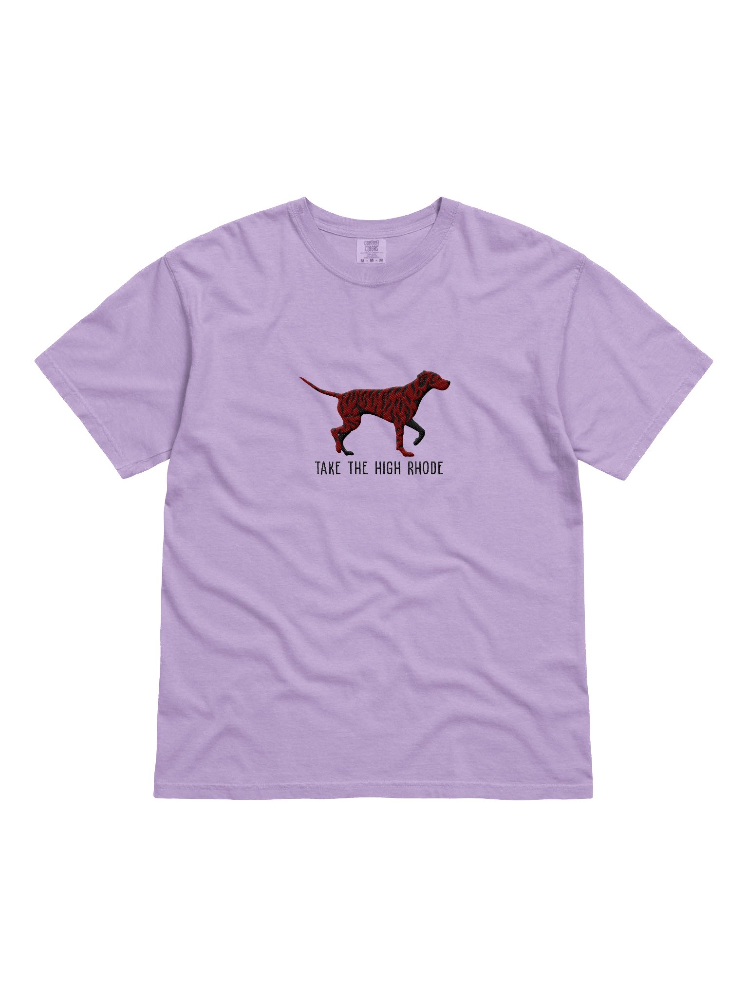 Take the High Rhode T-Shirt(Embroidered) of a Rhodesian Ridgeback(Brindle) product image (4)