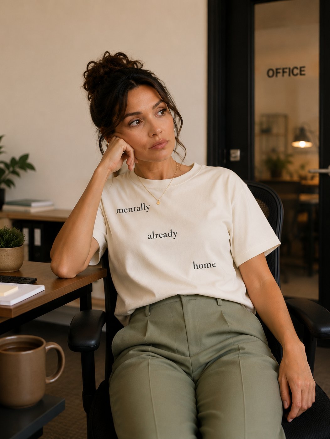 Mentally Already Home Tee (Ivory) product image (2)