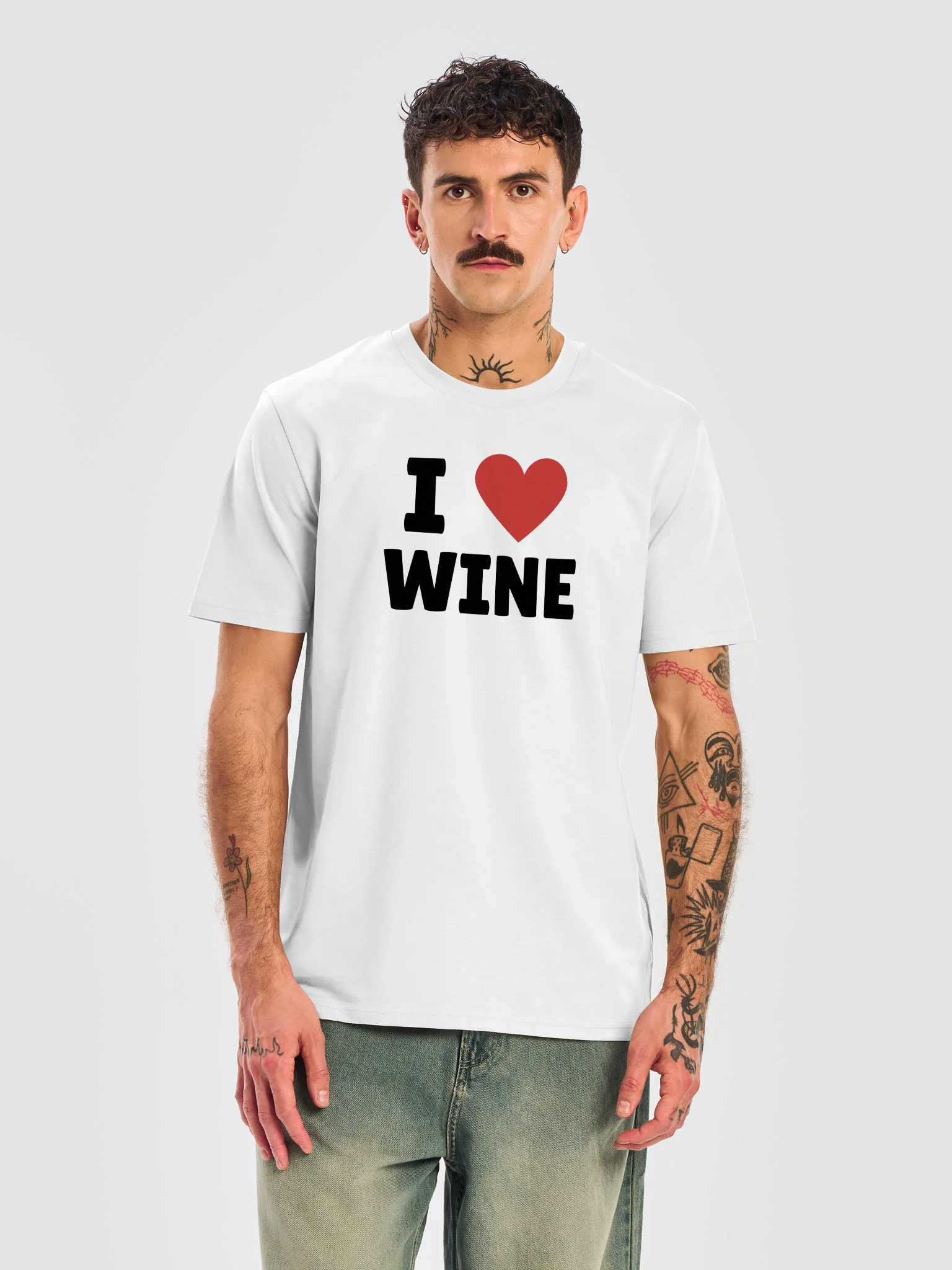 "I Love Wine" Unisex Tee product image (5)