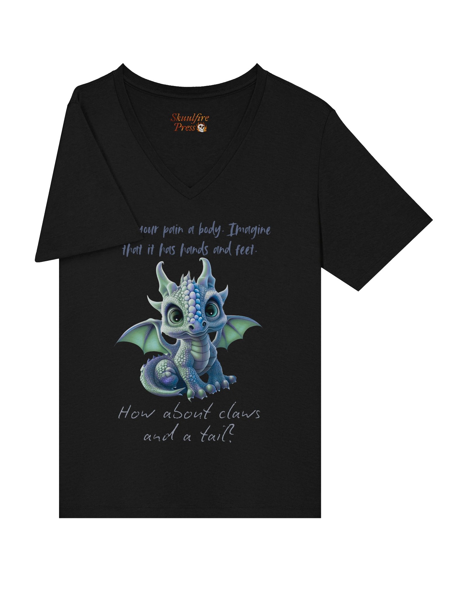 Give Your Pain a Body Dragon V-neck Tee product image (5)