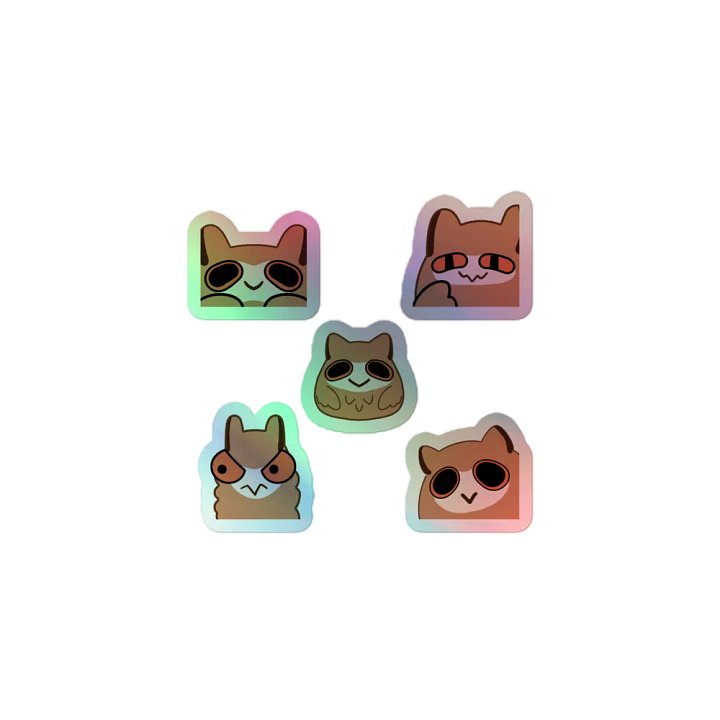 Yuni Uhu - Holographic Sticker Set product image (1)