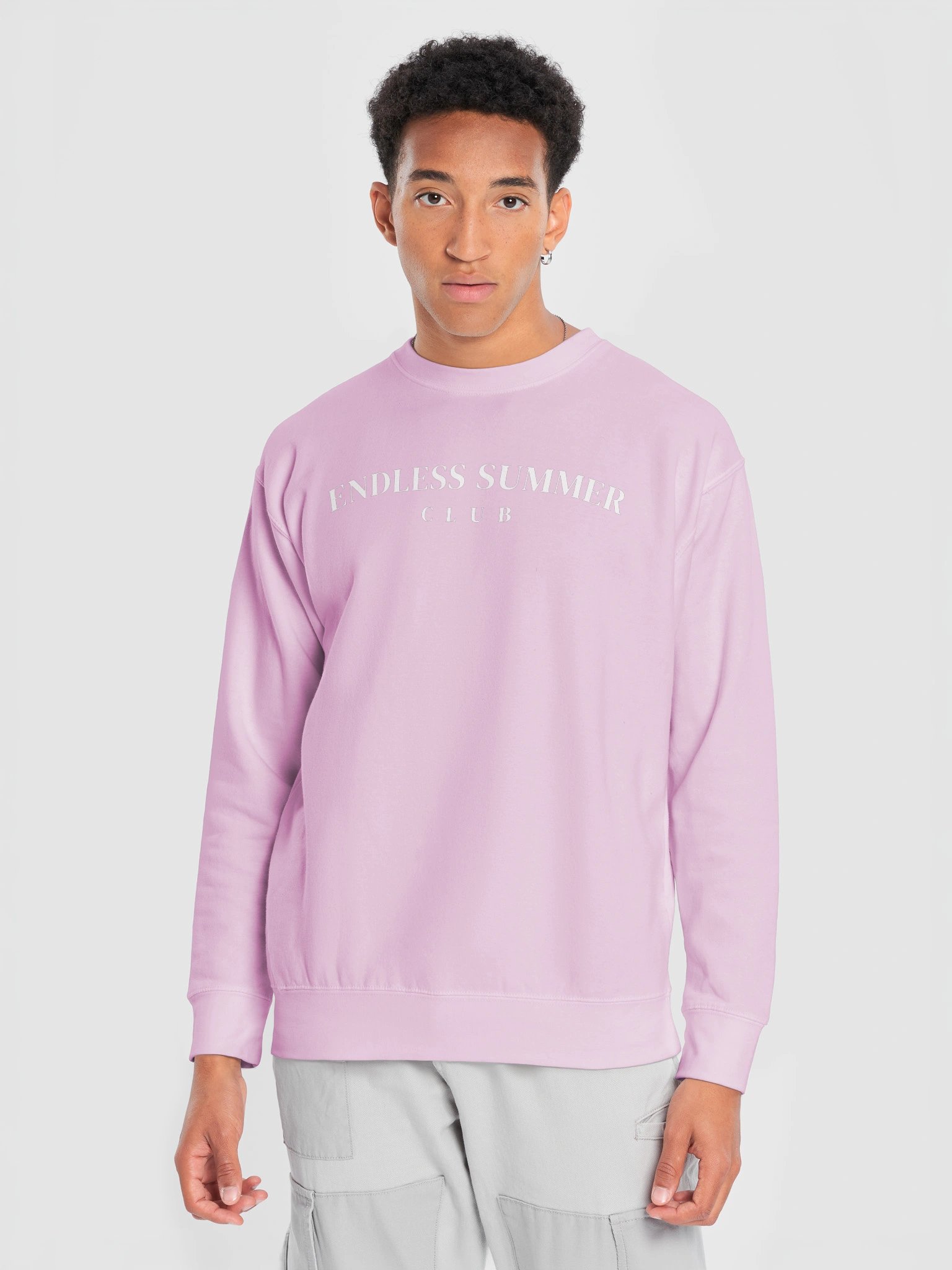 Endless Summer Club Arch Sweater Lavender / Pink / Light Blue product image (20)