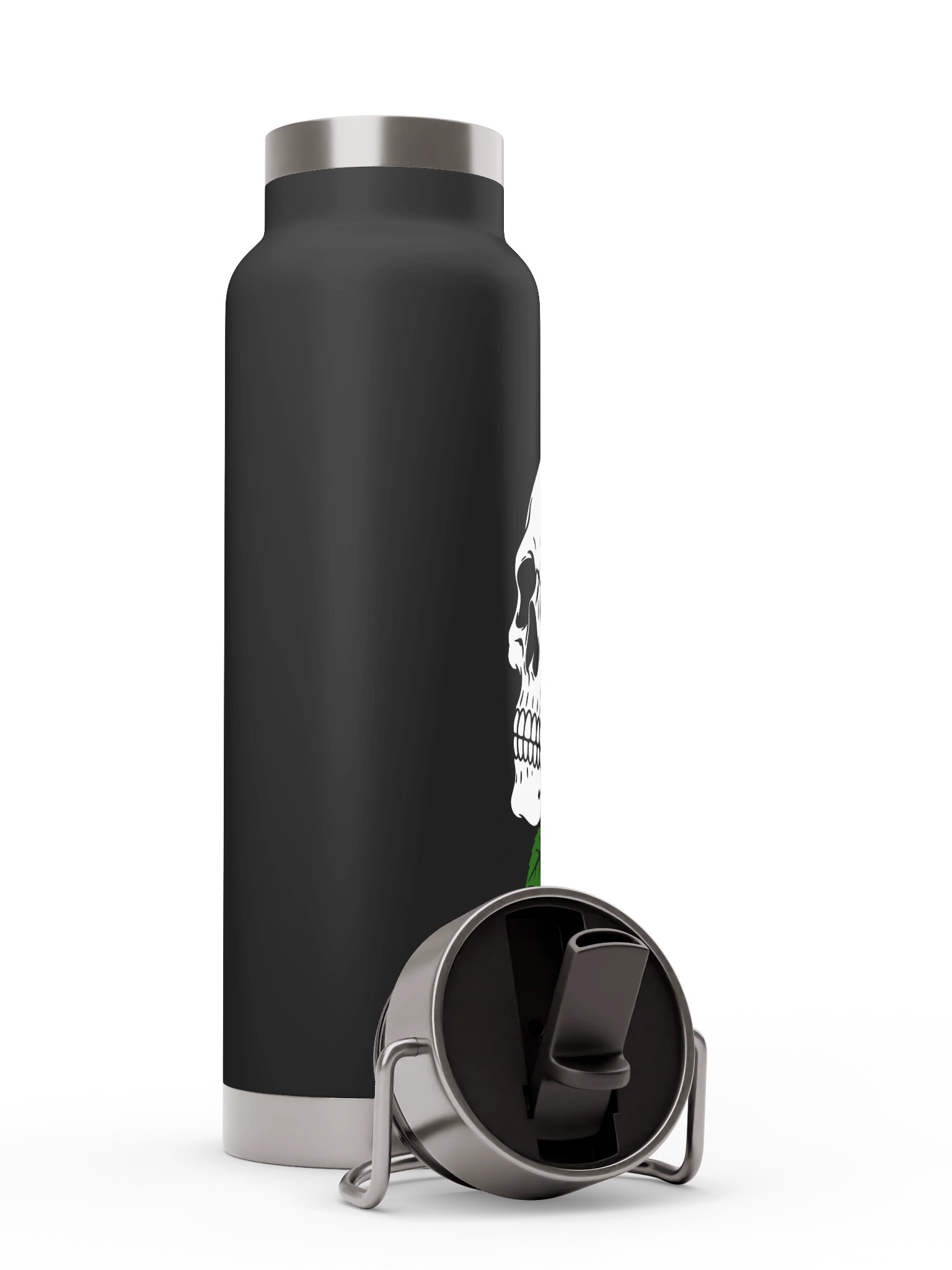 Skull & Rose Insulated Bottle with Straw Lid product image (5)