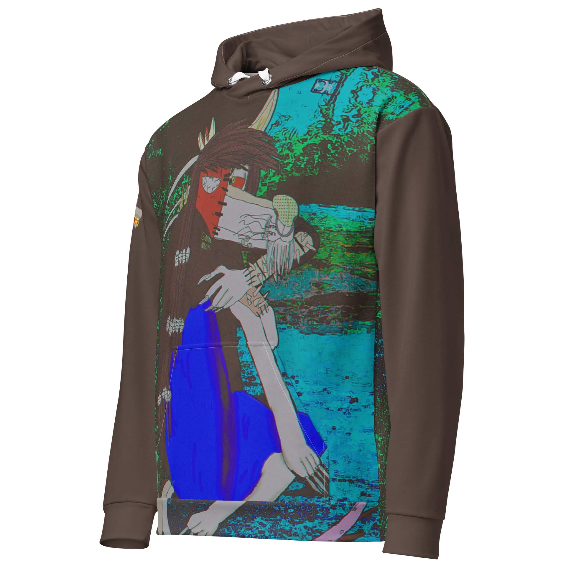 Maceo's resentful pose All-Over Print Hoodie product image (2)