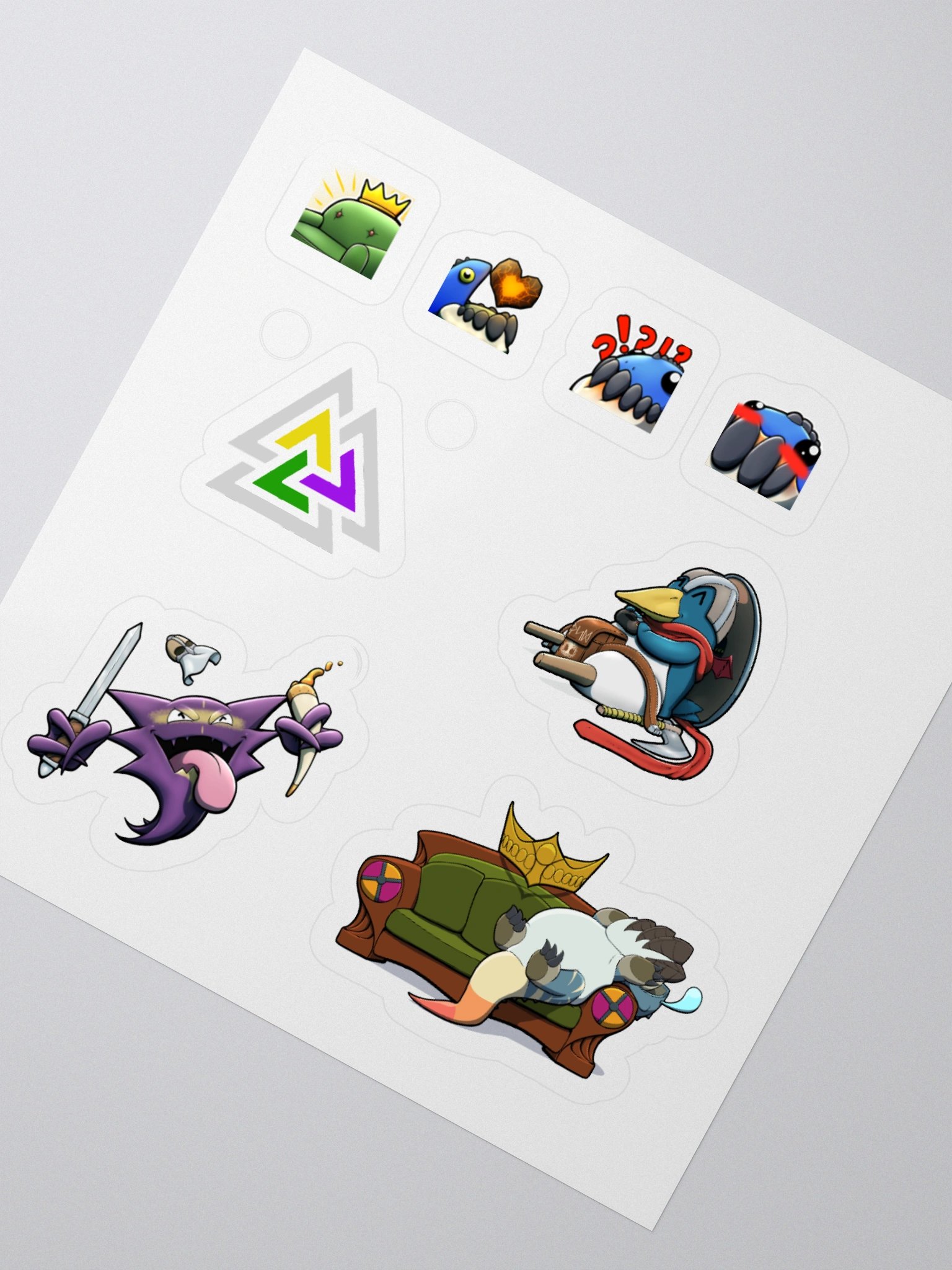 Emotes and Friends Sticker Sheet1 product image (2)
