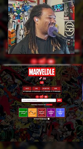 Comic Marveldle - I have very specific feelings about this group of heroes. lol #comic #marvel #marveldle