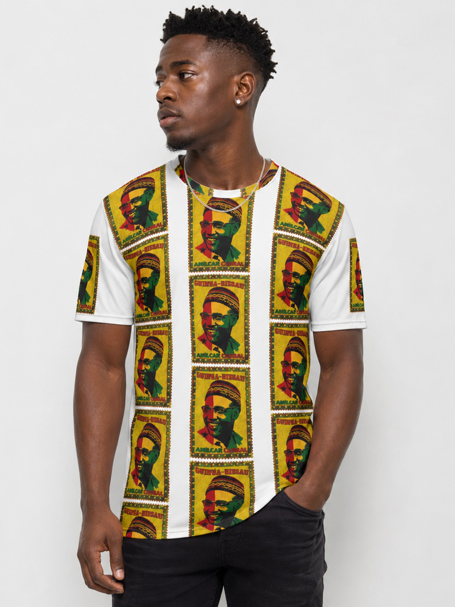 Amílcar Cabral Guinea-Bissau Vintage Postage Stamp Tee product image (2)
