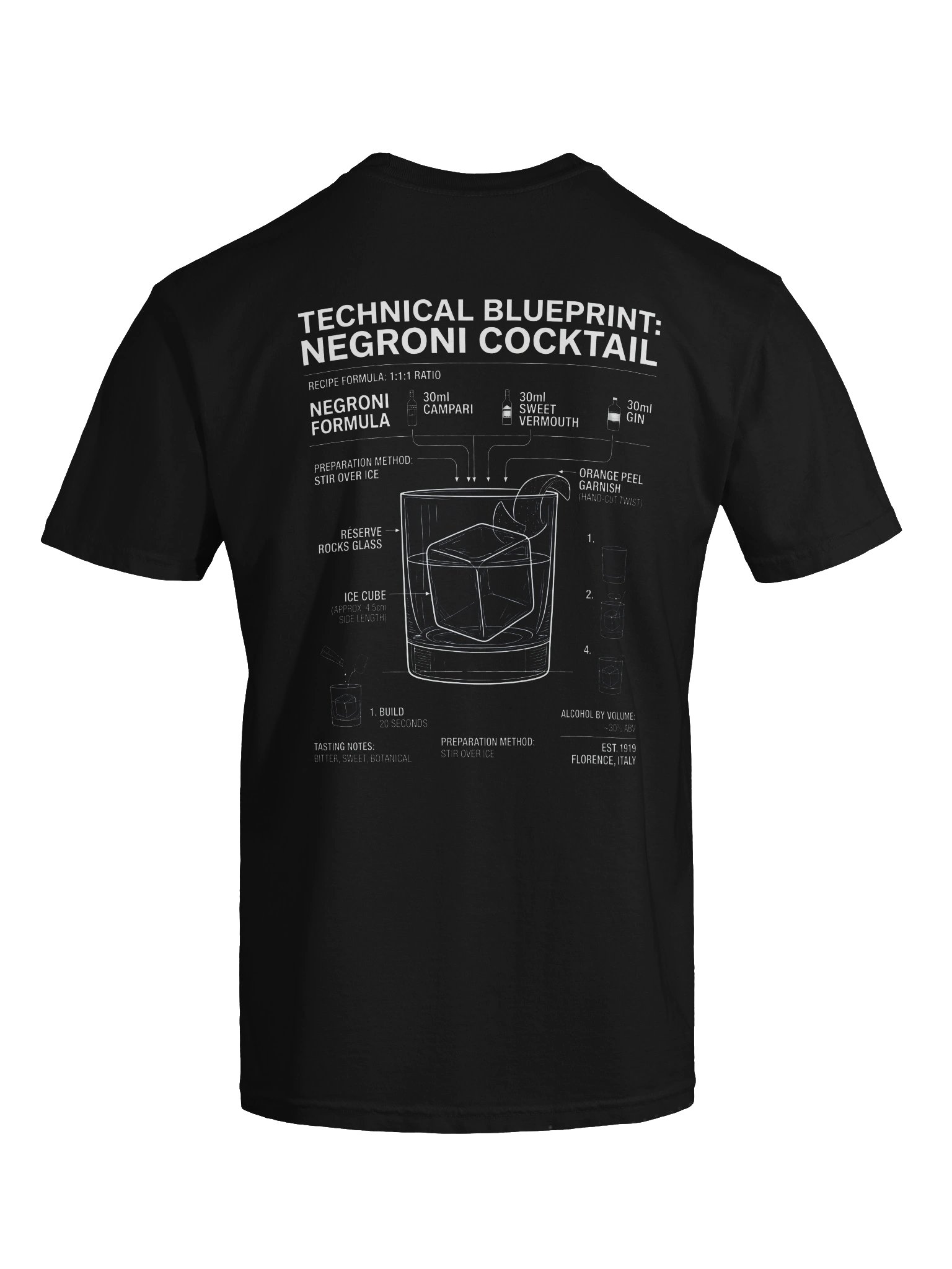 Classic Negroni Cocktail T-Shirt product image (65)