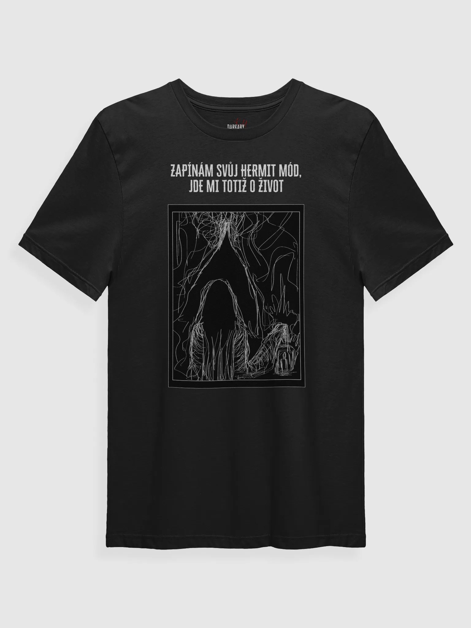 Hermit mód Black T-shirt product image (1)