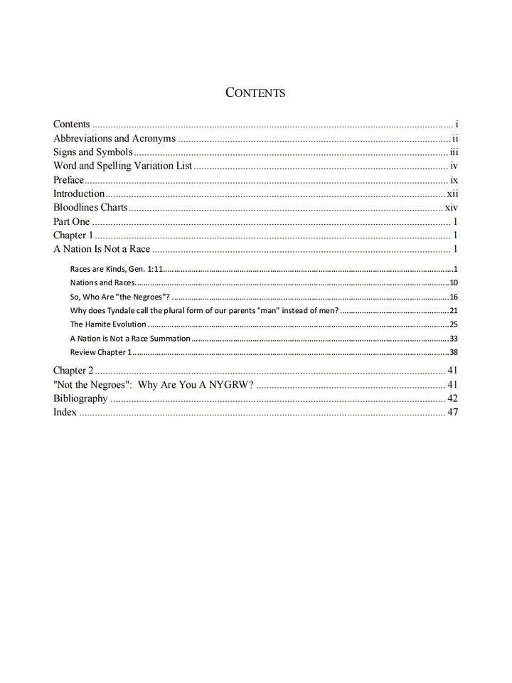 Free Chapter: So, Ytiomology, Who Are The Negroes? product image (2)
