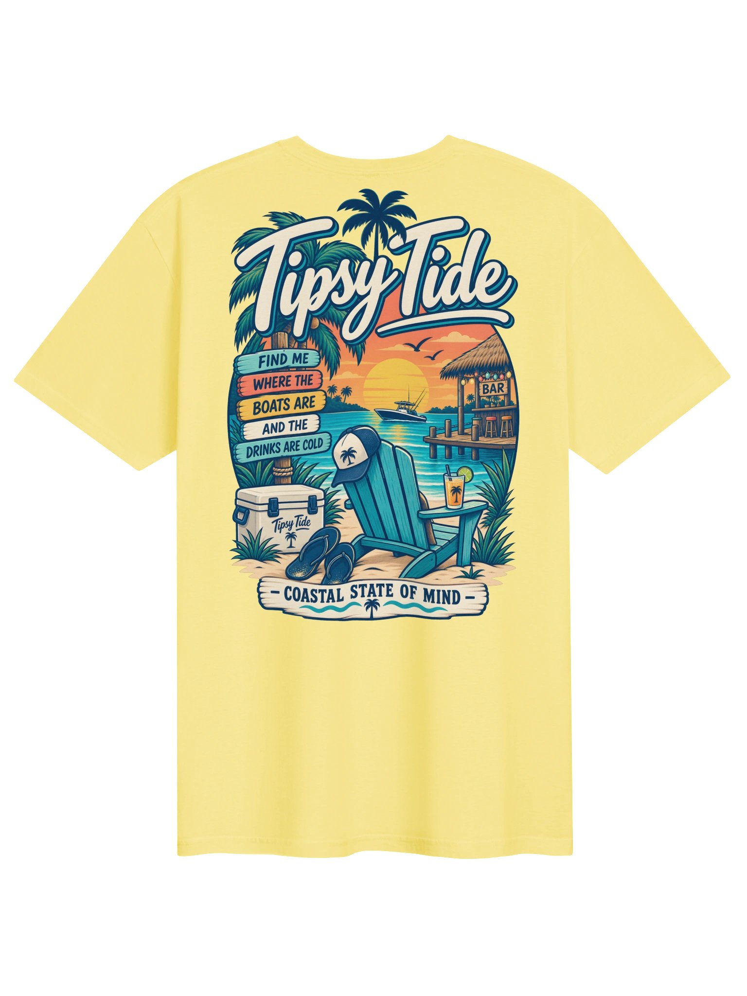 Tipsy Tide Coastal Sunset Tee product image (1)