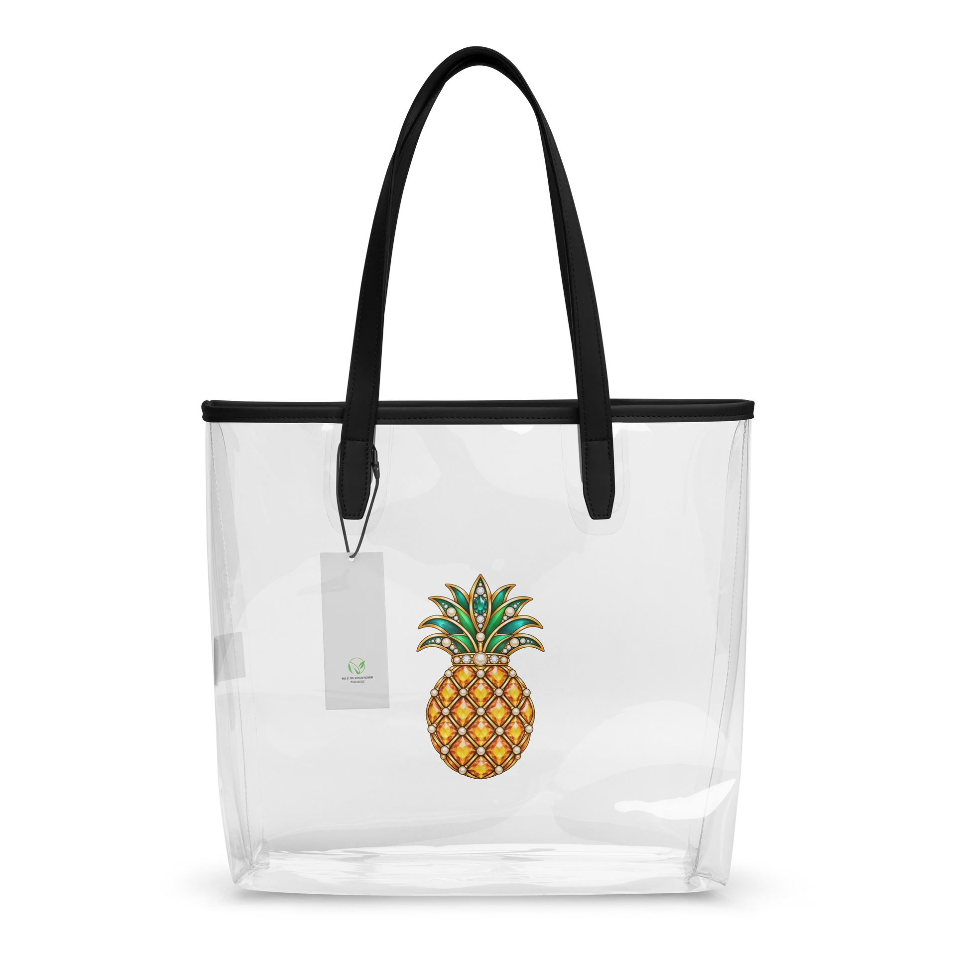 Jewel-inspired Pineapple Brooch Clear Tote product image (2)