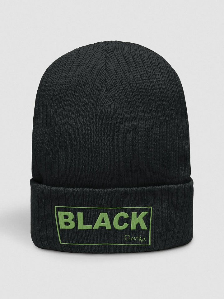 Black By Omega - Green | Ribbed Knit Beanie product image (1)