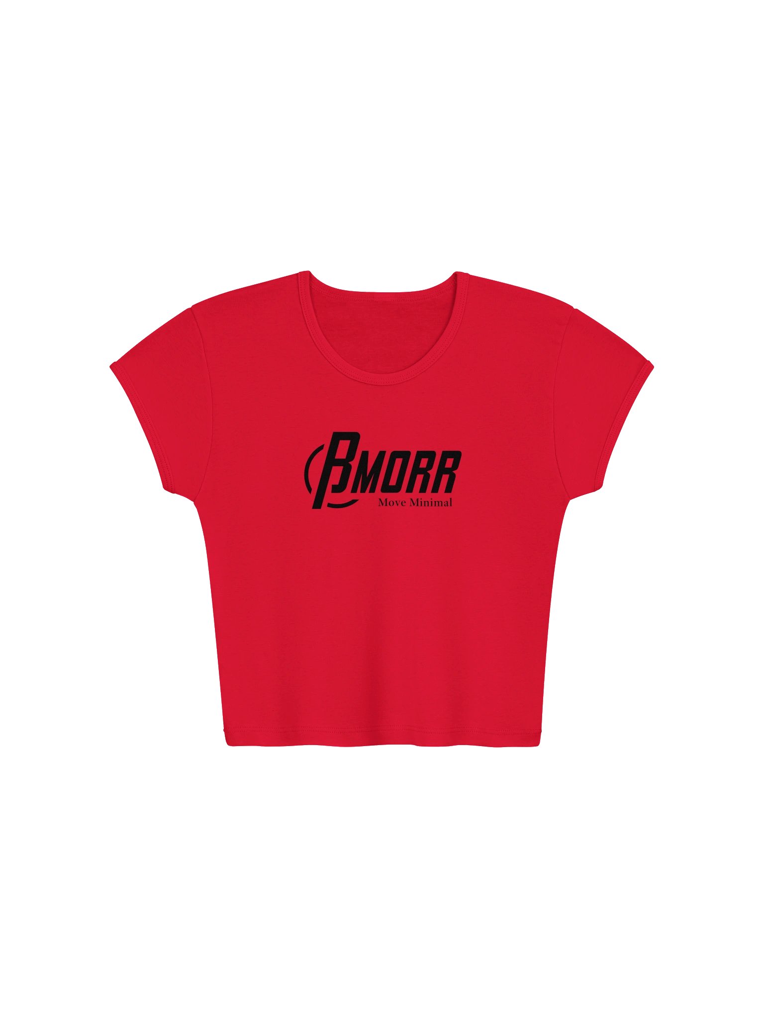 Minimal Black Ribbed Baby Tee product image (1)