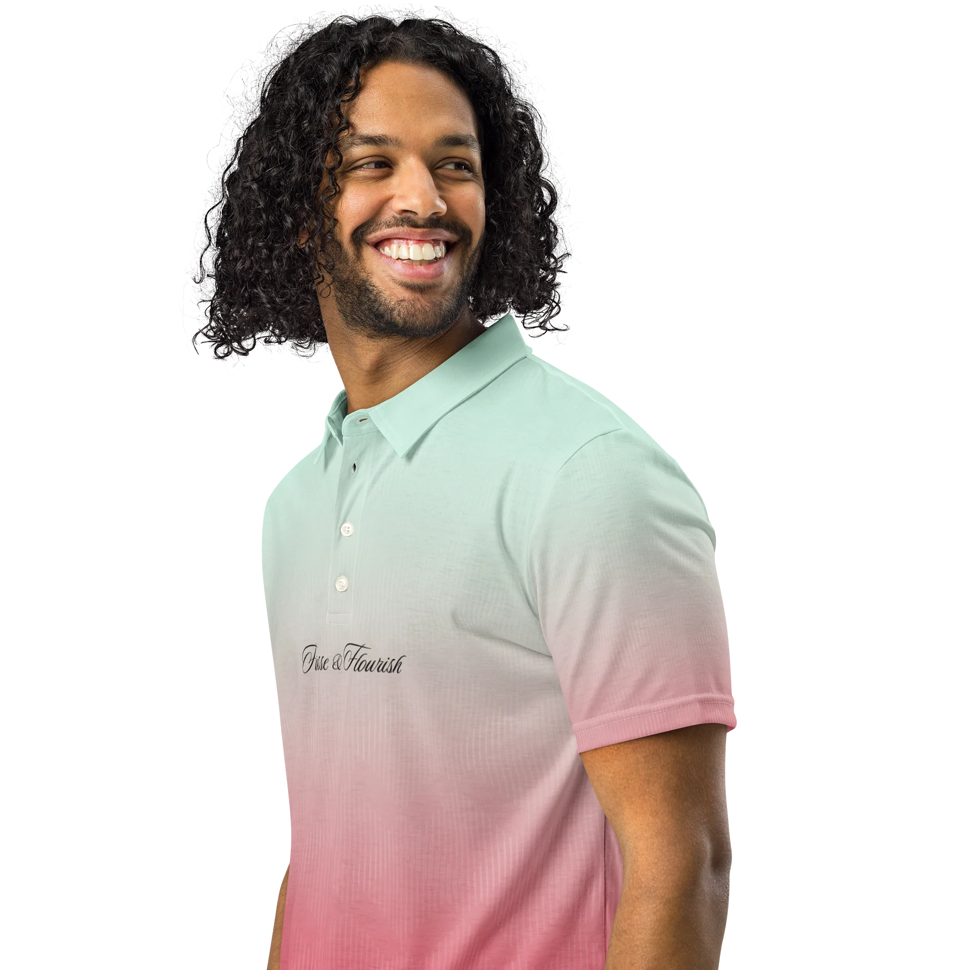 F&F Script Daiquiri Slim Fit Polo Shirt product image (2)