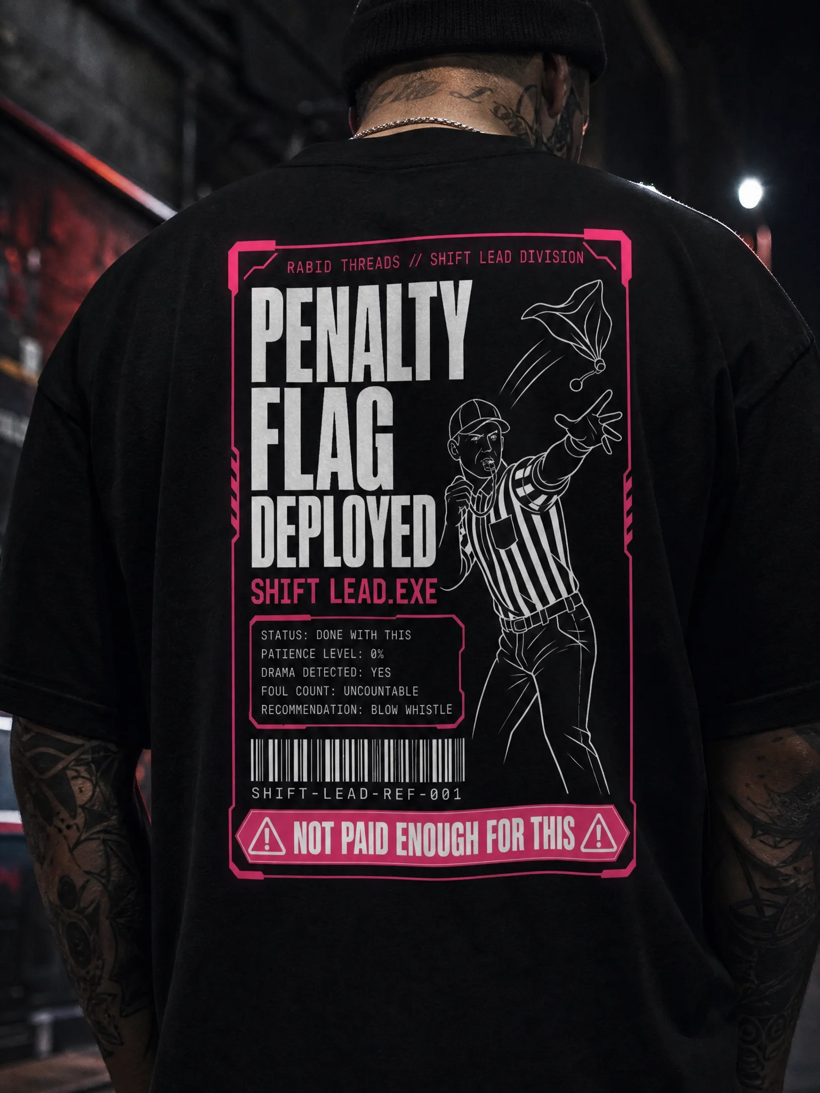 PENALTY FLAG DEPLOYED // SHIFT LEAD DIVISION Heavyweight Tee product image (1)
