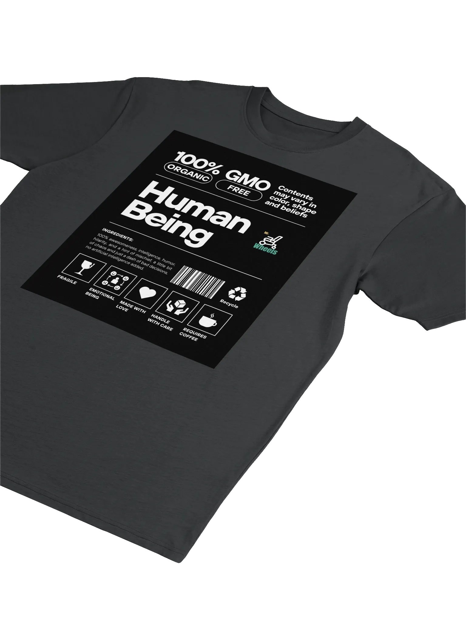 Mr. Wheels 100% Organic Human Being Tee product image (2)