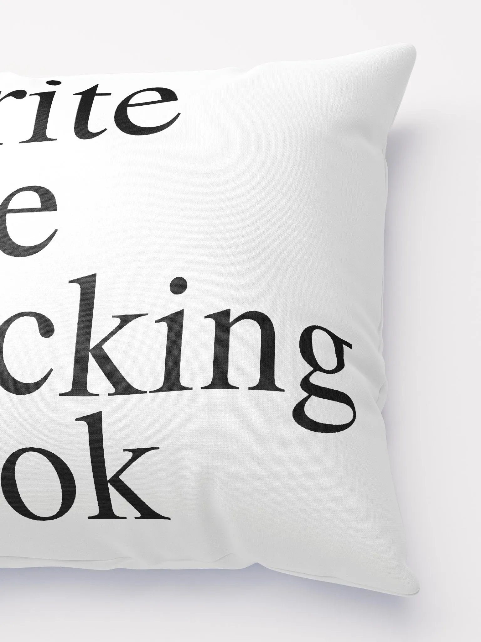 Write the Fucking Book Throw Pillow product image (4)