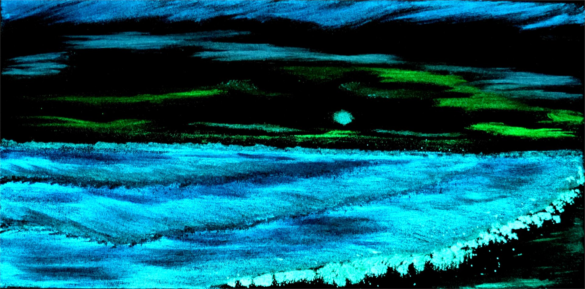 The Secret Beach (Original) 10x20 Canvas product image (2)