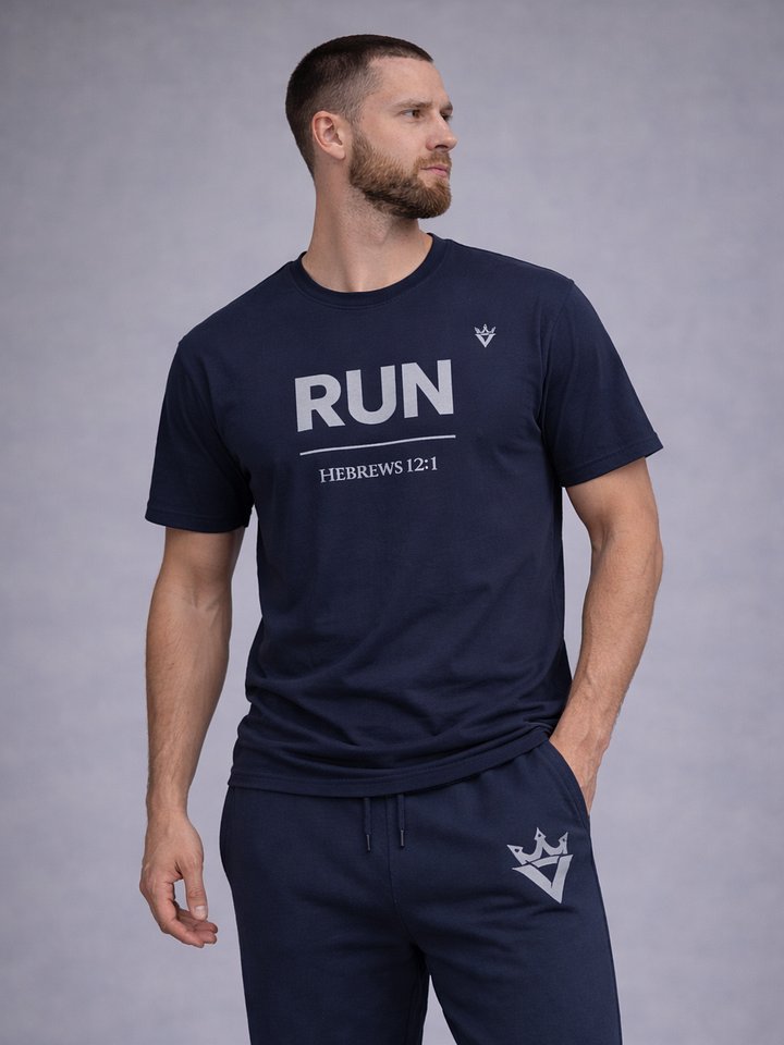 RUN Christian T-Shirt | Hebrews 12:1 product image (2)