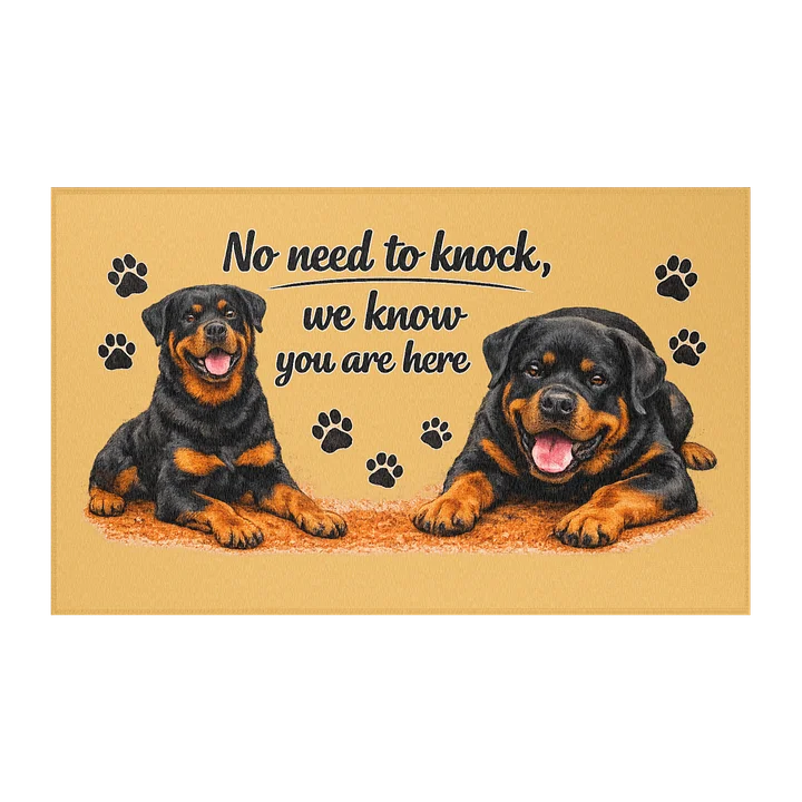 Rottweiler Welcome Mat product image (2)