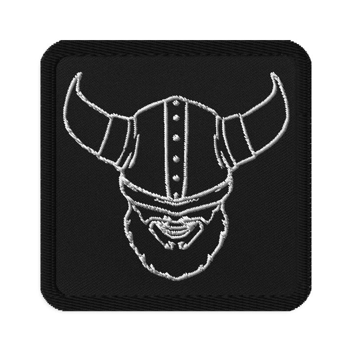 Monochrome Dark Mode Viking Patch product image (1)