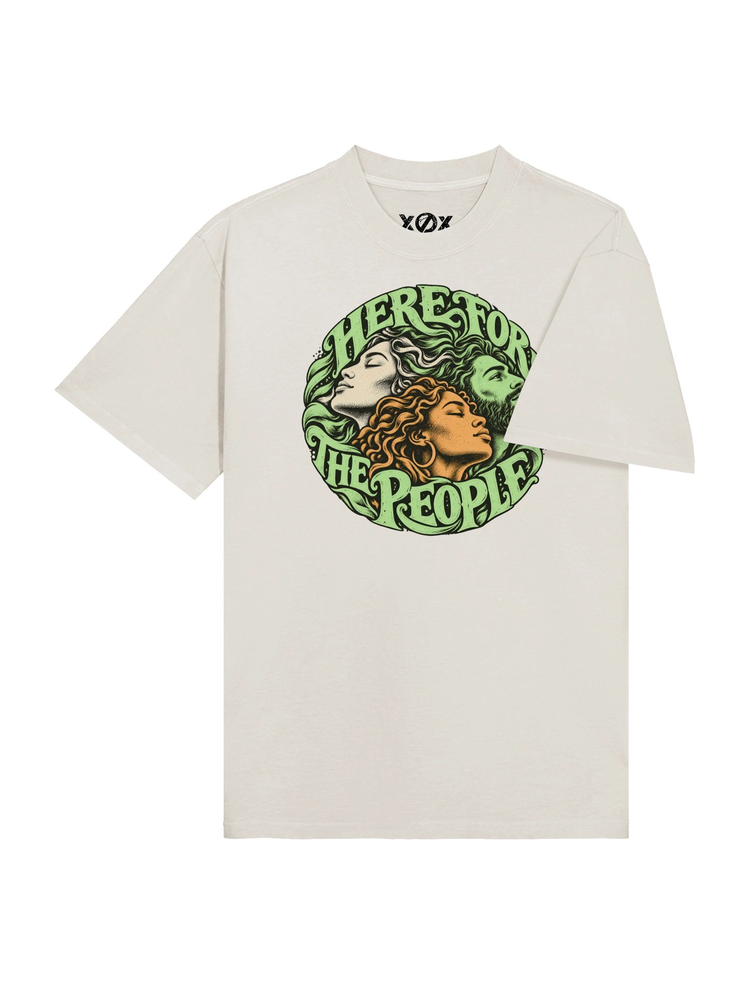 HERE FOR THE PEOPLE — Unisex Oversized Graphic T-Shirt product image (4)
