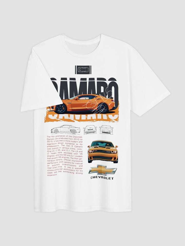Chevrolet Camaro T-Shirt | Fifth Sixth Gen Muscle Design | American Pony Car Apparel | GM Collector Tee product image (2)