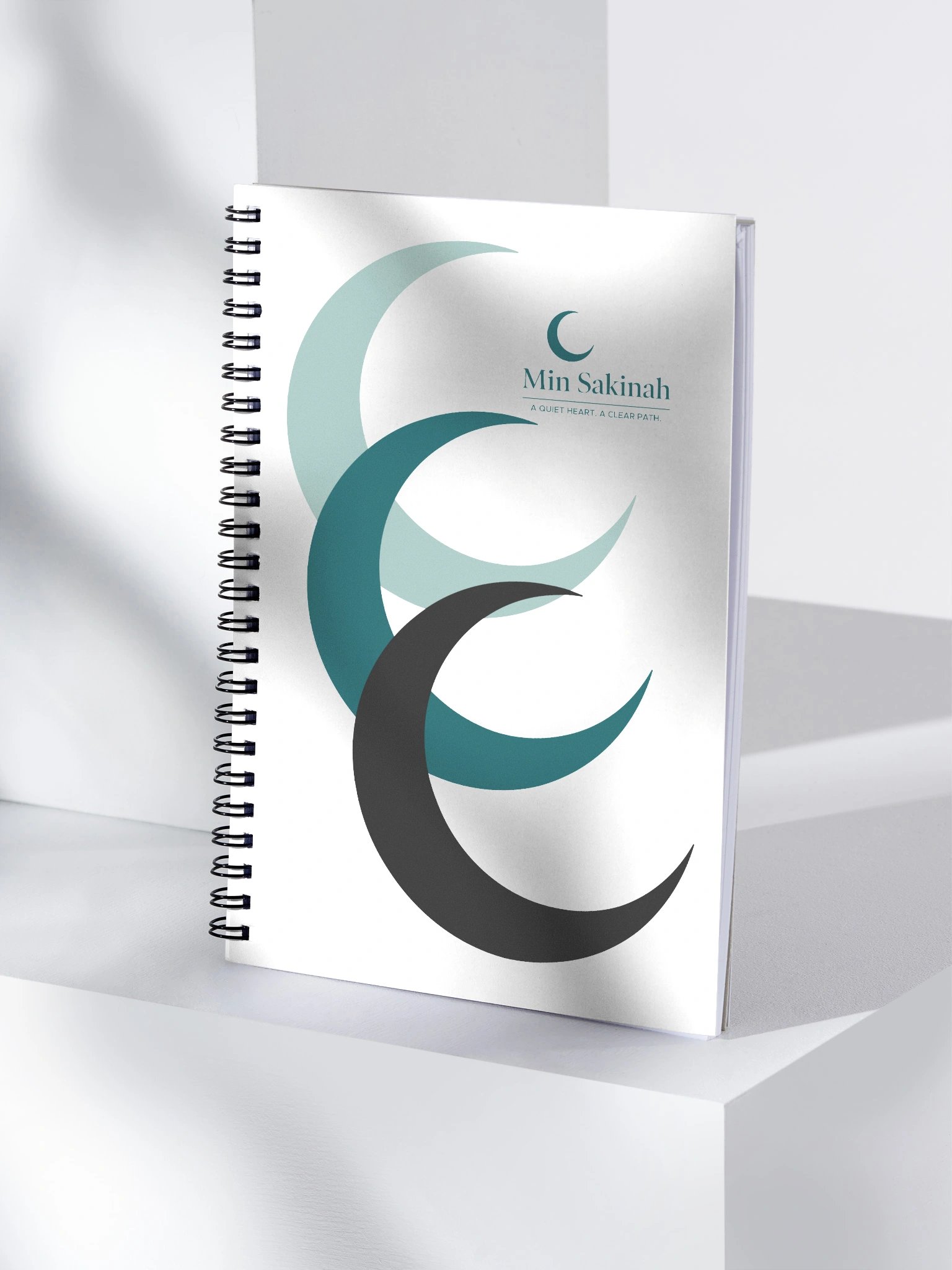 Crescent Moon Spiral Notebook – Signature product image (4)
